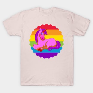 Pink vintage unicorn T-Shirt